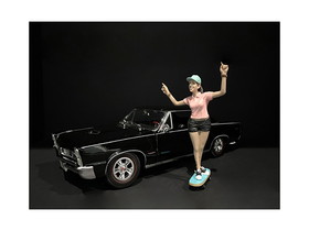 American Diorama 38343  Skateboarder Figurine IV for 1/24 Scale Models