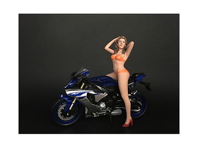 American Diorama 38373  Hot Bike Model Cindy Figurine for 1/12 Scale Motorcycle Models