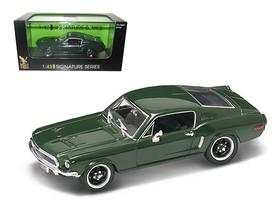 Road Signature 43207grn  1968 Ford Mustang GT Green 1/43 Diecast Car Model Signature Series