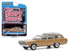 Greenlight 44890B  1969 Plymouth Satellite Station Wagon with Roof Rack Gold (Carol Brady"'s) "The Brady Bunch" (1969-1974) TV Series "Hollywood Series" Release 29 1/64 Diecast Model Car