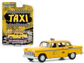 Greenlight 44890C  1974 Checker Taxi Cab #804 Yellow "Sunshine Cab Company" "Taxi" (1978-1983) TV Series "Hollywood Series" Release 29 1/64 Diecast Model Car