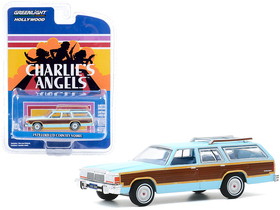 Greenlight 44890E  1979 Ford LTD Country Squire Light Blue with Wood Grain Paneling "Charlie"'s Angels" (1976-1981) TV Series "Hollywood Series" Release 29 1/64 Diecast Model Car