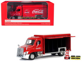 Motorcity Classics 450060  Beverage Delivery Truck "Coca-Cola" with Handcart and 4 Bottle Cases 1/50 Diecast Model