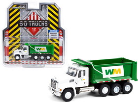 Greenlight 45120B  2020 Mack Granite Dump Truck White and Green "Waste Management" "S.D. Trucks" Series 12 1/64 Diecast Model
