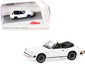 Schuco 452659800  Porsche 911 Carrera 3.2 Cabriolet White 1/87 (HO) Diecast Model Car