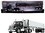 First Gear 50-3452  Kenworth T880 Day Cab with East Genesis End Dump Trailer Black and Chrome 1/50 Diecast Model