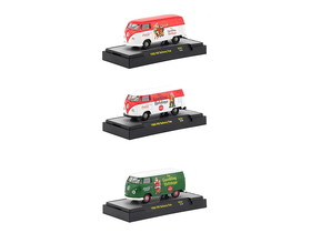 M2 52500-SC01  "Coca-Cola" Santa Claus Release Set of 3 Cars Limited Edition to 4800 pieces Worldwide Hobby Exclusive 1/64 Diecast Models