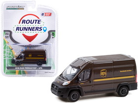 Greenlight 53020D  2018 Ram ProMaster 2500 Cargo High Roof Van Brown "United Parcel Service" (UPS) Worldwide Services "Route Runners" Series 2 1/64 Diecast Model