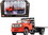 First Gear 60-0916  GMC 6500 Flatbed Truck Orange 1/64 Diecast Model