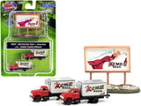 Classic Metal Works 60003  1954 Ford Box Truck 2 pieces Red and White with Country Billboard 