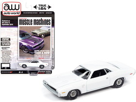 Autoworld 64272-AWSP050B  1970 Dodge Challenger R/T White "Hemmings Muscle Machines" Magazine Cover Car (September 2019) Limited Edition to 10120 pieces Worldwide 1/64 Diecast Model Car