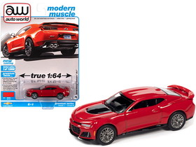 Autoworld 64302-AWSP059B  2018 Chevrolet Camaro ZL1 Red Hot "Modern Muscle" Limited Edition to 13000 pieces Worldwide 1/64 Diecast Model Car