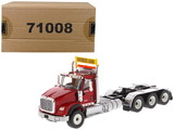 Diecast Masters 71008  International HX620 Day Cab Tridem Tractor Red 1/50 Diecast Model