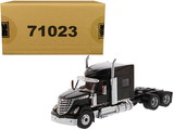 Diecast Masters 71023  International LoneStar Sleeper Cab Truck Tractor Black 1/50 Diecast Model