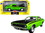 New Ray 71873A  1970 Plymouth Barracuda Green with Black Hood and Stripes "Muscle Car Collection" 1/25 Diecast Model Car