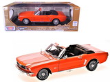 Motormax 73145TC-OR  1964 1/2 Ford Mustang Convertible Orange 