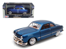 Motormax 1949 Ford Coupe Blue 1/24 Diecast Model Car