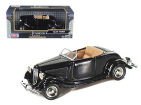 Motormax 1934 Ford Coupe Convertible Black 1/24 Diecast Model Car