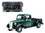 Motormax 73233grn  1937 Ford Pickup Truck Green and Black 1/24 Diecast Model Car