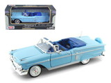 Motormax 1958 Chevrolet Impala Convertible Blue 1/24 Diecast Model Car