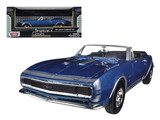 Motormax 1967 Chevrolet Camaro SS Convertible Blue Metallic 1/24 Diecast Model Car