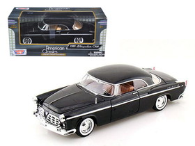 Motormax 1955 Chrysler C300 Black 1/24 Diecast Model Car