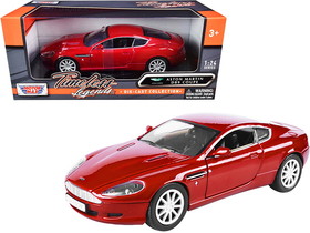Motormax Aston Martin DB9 Coupe Red Timeless Legends 1/24 Diecast Model Car