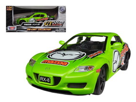 Motormax 73778grn  Mazda RX-8 #5 Green "GT Racing" Series 1/24 Diecast Model Car