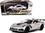 Motormax 73785s  2019 Chevrolet Corvette ZR1 #2 Silver with Black and Orange Stripes "GT Racing" Series 1/24 Diecast Model Car
