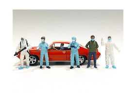 American Diorama 76267-76268-76269-76270-76271-76272  Hazmat Crew 6 piece Figurine Set for 1/18 Scale Models