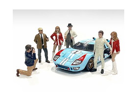 American Diorama 76295-76296-76297-76298-76299-76300  "Race Day 2" 6 piece Figurine Set for 1/18 Scale Models