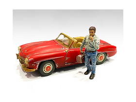 American Diorama 76361  Auto Mechanic Chain Smoker Larry Figurine for 1/24 Scale Models