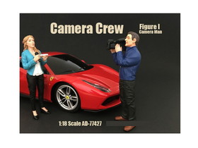 American Diorama 77427  Camera Man Figurine I "Camera Crew" for 1/18 Scale Models