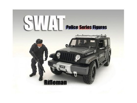 American Diorama 77470  SWAT Team Rifleman Figure For 1:24 Scale Models