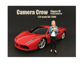 American Diorama 77480  Camera Crew Figure IV "Pretty Reporter" For 1:24 Scale Models