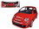 Motormax 79168r  Fiat 500 Abarth Red 1/18 Diecast Model Car