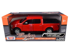Motormax 79363r  2019 Ford F-150 Lariat Crew Cab Pickup Truck Red 1/24-1/27 Diecast Model Car