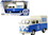Motormax 79576  Volkswagen Type 2 (T1) Pickup Food Truck Cream and Blue 1/24 Diecast Model Car