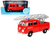 Motormax 79584  Volkswagen Type 2 (T1) Fire Truck with Aerial Ladder 