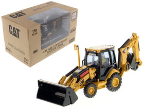 Diecast Masters 85143C  CAT Caterpillar 420E Center Pivot Backhoe Loader with Working Tools with Operator "Core Classics Series" 1/50 Diecast Model