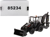 Diecast Masters 85234  CAT Caterpillar 420F2 IT Backhoe Loader Special Black Paint Finish with Work Tools and Two Figurines 