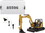 Diecast Masters 85596  CAT Caterpillar 308 CR Next Generation Mini Hydraulic Excavator with Work Tools and Operator "High Line" Series 1/50 Diecast Model