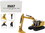 Diecast Masters 85657  Cat Caterpillar 323 Hydraulic Excavator Next Generation Design with Operator and 4 Work Tools "High Line Series" 1/50 Diecast Model