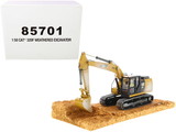 Diecast Masters 85701  CAT Caterpillar 320F Weathered Tracked Excavator with Operator 