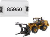 Diecast Masters 85950  CAT Caterpillar 972M Wheel Loader with Log Fork and Operator 