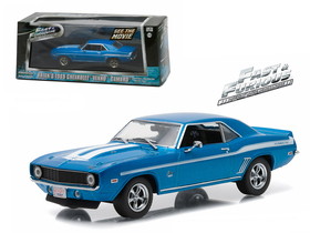 Greenlight 86206  Brian"'s 1969 Chevrolet Yenko Camaro "The Fast and The Furious-2 Fast 2 Furious" Movie (2003) 1/43 Diecast Model Car