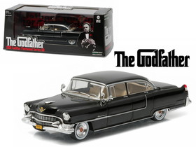 Greenlight 86492  1955 Cadillac Fleetwood Series 60 Special Black "The Godfather" (1972) Movie 1/43 Diecast Model Car