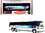 Iconic Replicas 87-0234  1980 MCI MC-9 Crusader II Intercity Coach Bus "Brewster Gray Line" (Canada) White and Silver with Stripes "Vintage Bus & Motorcoach Collection" 1/87 (HO) Diecast Model