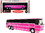 Iconic Replicas 87-0272  1980 MCI MC-9 Crusader II Intercity Coach Bus Pink "Allstate Charter Lines Inc." "Vintage Bus & Motorcoach Collection" 1/87 (HO) Diecast Model