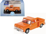 Oxford Diecast 87CP65002  1965 Chevrolet C10 Stepside Pickup Truck Orange 1/87 (HO) Scale Diecast Model Car